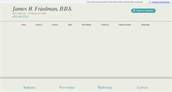 Desktop Screenshot of jfriedmandds.com